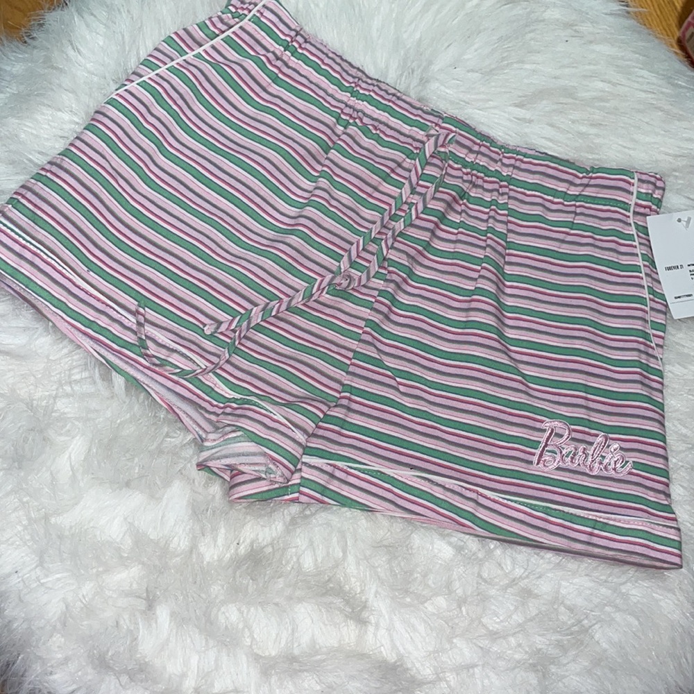 Barbie Pajama Set NEW XS Striped with Pockets 💓 - Picture 3 of 5